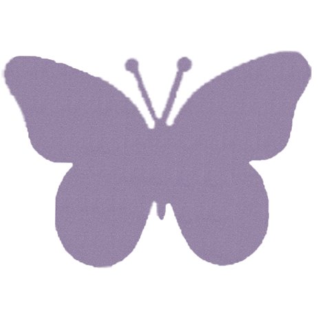 10 stk. Bordkort sommerfugl - perlemor lavendel