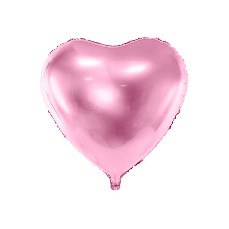 Lyserød hjerte 18" folieballon