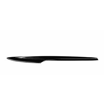 100 stk Plast knive sort - Genbrugelige