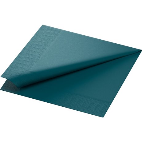 125 stk. Ocean Teal Duni middagsservietter- Tissue