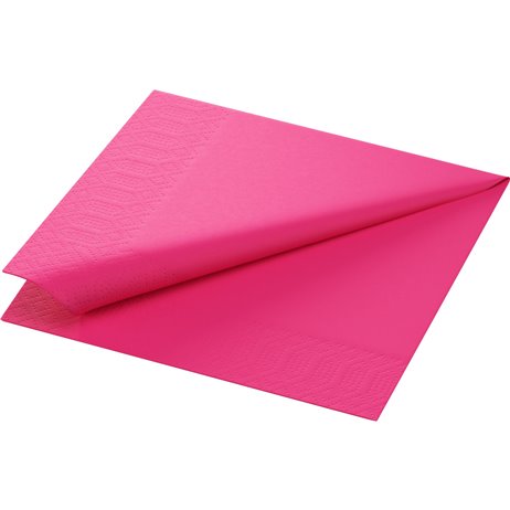 250 stk. Fuchsia Duni kaffeservietter - Tissue