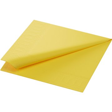 20 stk. Gul Duni frokostservietter - 3-lags tissue, ideelle til bryllup, konfirmation og fest
