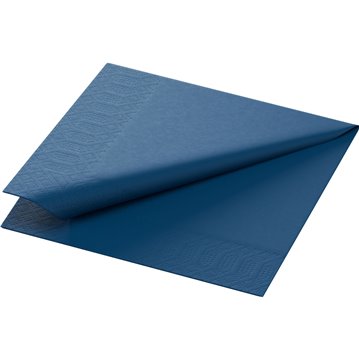 125 stk. Mørkeblå Duni frokostservietter - 3-lags tissue, ideelle til bryllup, konfirmation og fest