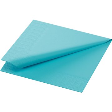 125 stk. Mintblå Duni frokostservietter - 3-lags tissue, ideelle til bryllup, konfirmation og fest