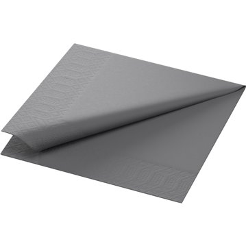 125 stk. Granitgrå Duni frokostservietter - 3-lags tissue, ideelle til bryllup, konfirmation og fest