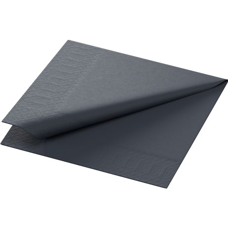 125 stk. Sort Duni frokostservietter - 3 lags 125 stk. Sort Duni frokostservietter - 3 lags
