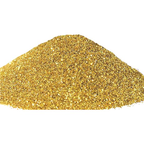 500 gr Dekorativt metalic sand - Guld 0,1-0,4 mm