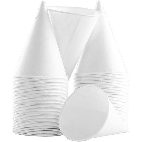 200 stk. Miljøvenlige 100 ml papirkopper - Økologisk Spids kop af sukkerrørspapir 200 stk. Miljøvenlige 100 ml papirkopper - Økologisk Spids kop af sukkerrørspapir