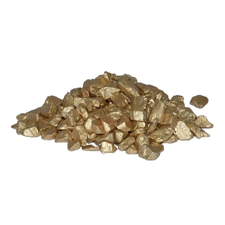 500 gr Dekorativt metalic granit - Guld 8-16 mm