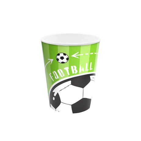 6 stk Papkrus - Fodbold 220ml