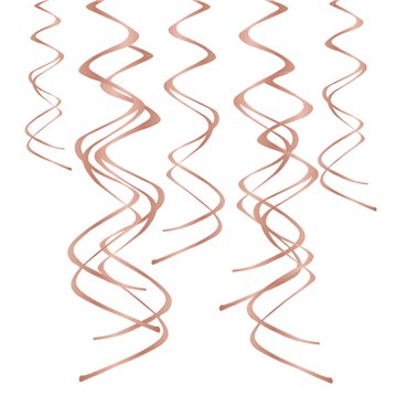 5 stk. Lofts uro dekoration - Rose guld 60 cm. 5 stk. Lofts uro dekoration - Rose guld 60 cm.