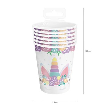 6 stk Papkrus - Enhjørning 220ml 6 stk Papkrus - Enhjørning 220ml