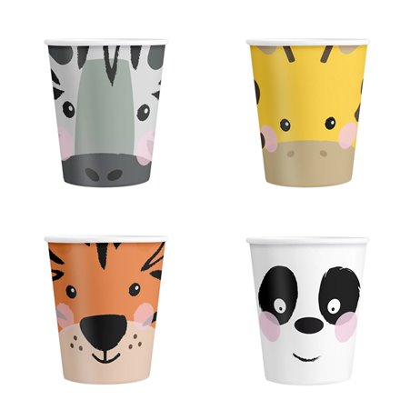 4 stk Papkrus - Vilde dyr 220ml 4 stk Papkrus - Vilde dyr 220ml