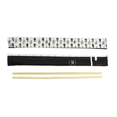 100 sæt Kinesiske bambus spisepinde - 2stk/pakke 225mm
