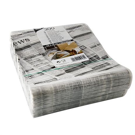 300 Stk. Buger lommer - Newspaper design 300 Stk. Buger lommer - Newspaper design