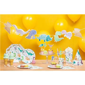 6 stk Papirsugerør Dinosaurs tema 6 stk Papirsugerør Dinosaurs tema