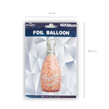 Champagneflaske Cheers 38" folieballon Champagneflaske Cheers 38" folieballon
