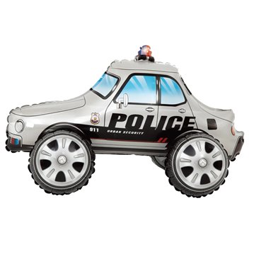 Police folieballoner 4D 25" Police folieballoner 4D 25"