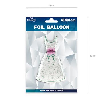 Brudekjole Folieballon 32" Brudekjole Folieballon 32"