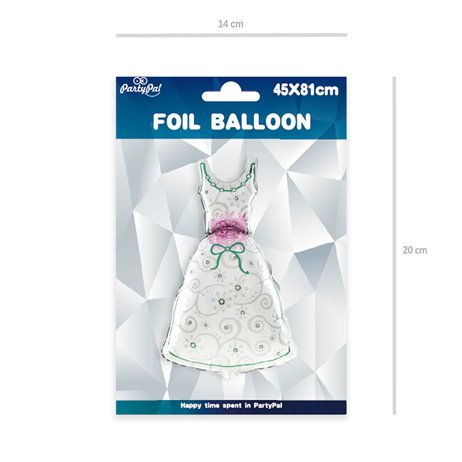Brudekjole Folieballon 32" Brudekjole Folieballon 32"