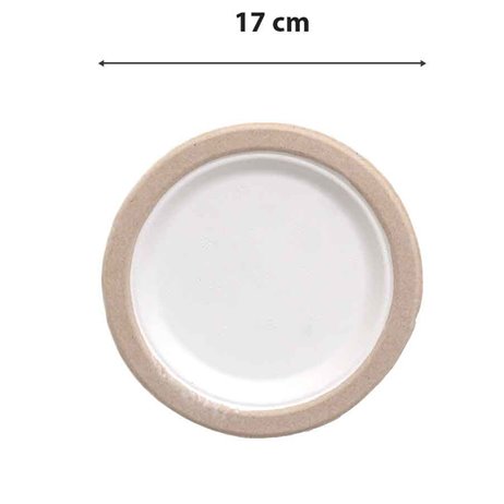 10 stk Paptallerken 17 cm af økologiske 10 stk Paptallerken 17 cm af økologiske