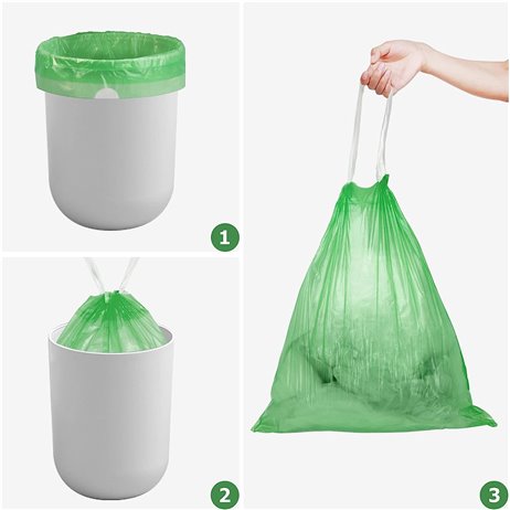 25 stk. Skraldeposer med snor - 30 L 62x55cm 25 stk. Skraldeposer med snor - 30 L 62x55cm