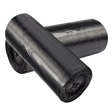 20 stk. Skraldeposer Sort HDPE 30 L 60x55 cm - 100% Lugtfri, Holdbare & Nemme at Bruge