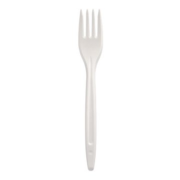 50 stk. Genbrugelige Plastgafler Hvid – Perfekt til enhver festlig lejlighed