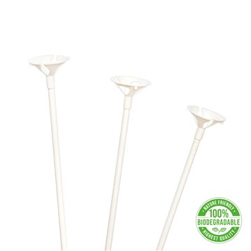 100 stk. Ballonpinde biologisk nedbrydelig 40 cm 100 stk. Ballonpinde biologisk nedbrydelig 40 cm