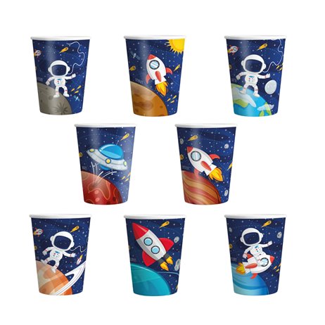 8 stk Papkrus - Space 220ml