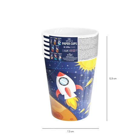 8 stk Papkrus - Space 220ml 8 stk Papkrus - Space 220ml