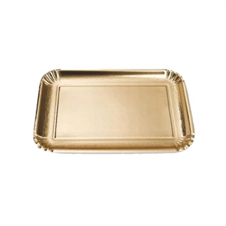 10 stk Serveringsfade Guld 24 x 34 cm