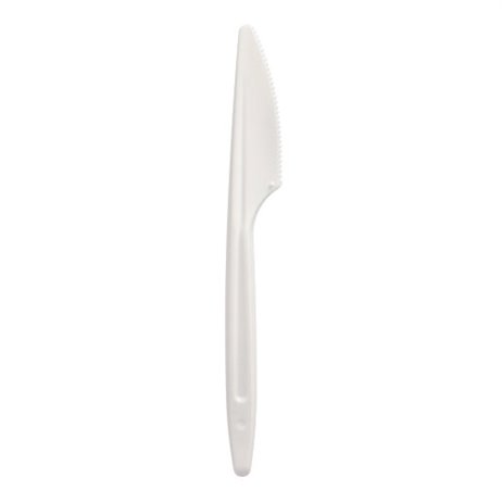 50 stk Plast knive hvid - Genanvendelige - Mars