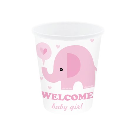 6 stk Papkrus - Elefant pink 220ml