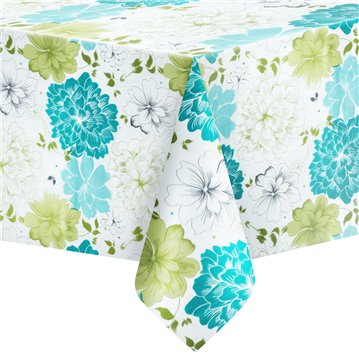 1 stk. Plastikduge med blomster 137 x 274 cm 1 stk. Plastikduge med blomster 137 x 274 cm