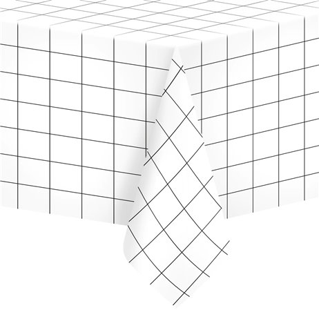 1 stk. Plastikduge sort og hvid ternet 274x137