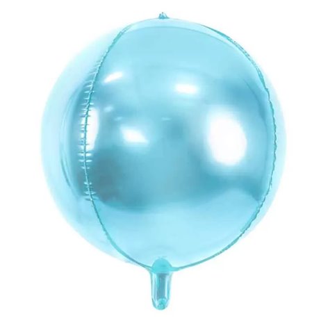 Folieballon bold 4D - lyseblå 16"