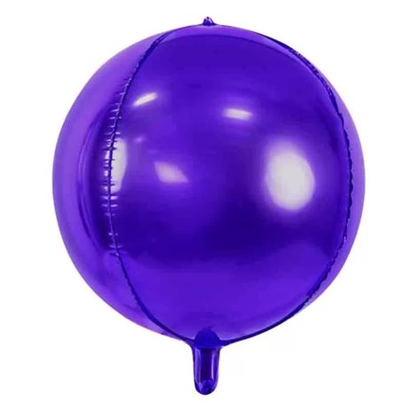 Folieballon bold 4D - lilla 16"
