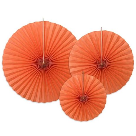 3 stk Rosetter orange 20-40cm