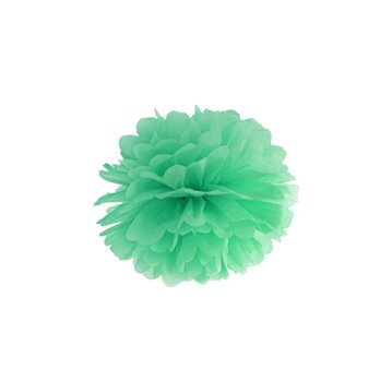 Pom Pom Mintgrøn 25 cm Silkepapir – Skab magi til festen med elegant pynt