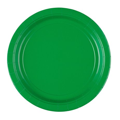 8 stk Paptallerkner Grøn 22,9 cm