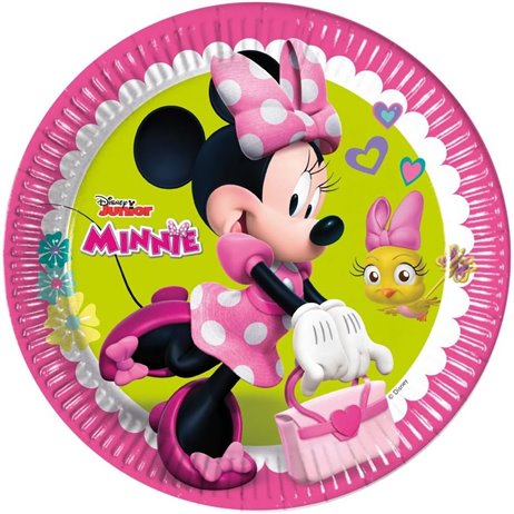 8 stk Paptallerkner Minnie Mouse®  - 23 cm
