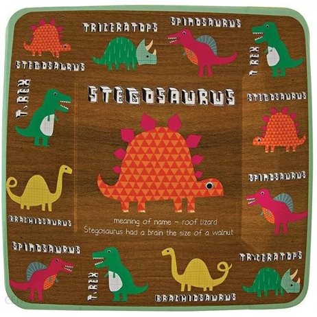 12 stk Paptallerkner Dinosaurer Meri Meri - 19 cm