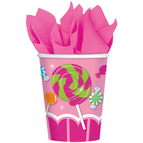 8 stk Papkrus - Candy Cupcake 266ml