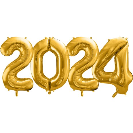 2024 - tal 14" pakket i sæt - guld