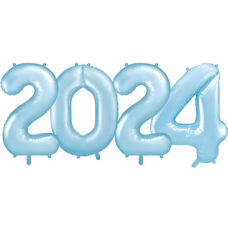 2024 - tal 34" pakket i sæt - lyseblå