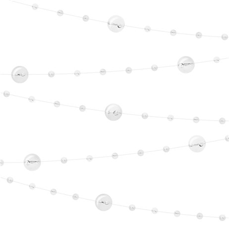 1 Stk. Gennemsigtig perlekæde - 6,5 meter