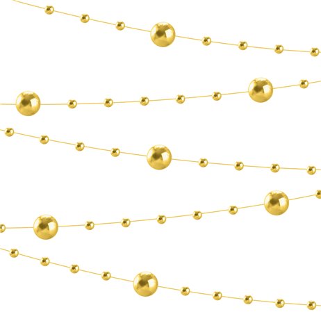1 Stk. Guld Metallic perlekæde - 6,5 meter