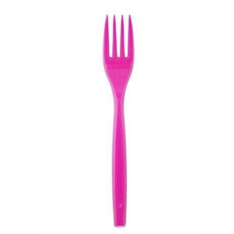 6 stk Plast gafler pink