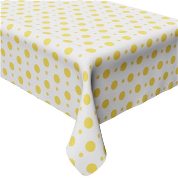 1 stk. Plastikduge med gule prikker 100 x 130 cm 1 stk. Plastikduge med gule prikker 100 x 130 cm